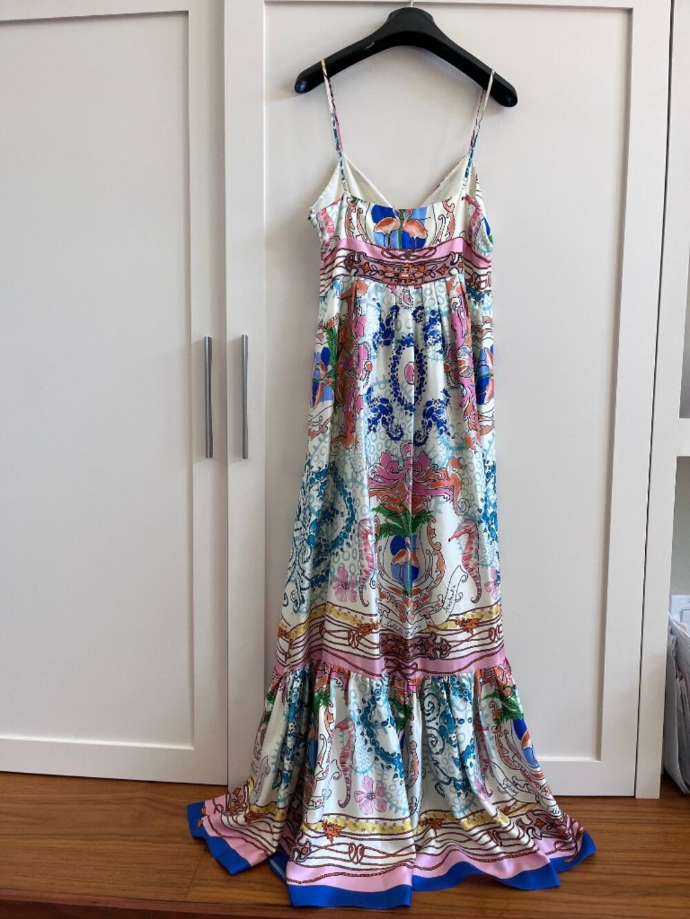 Collette Dinnigan 100% Silk Seaside print maxi dress - Picture 4 of 5